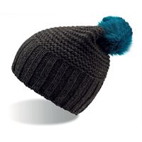 BERRETTO MISTO LANA POMPON
